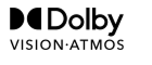 Logotipo de Dolby Vision y Dolby Atmos