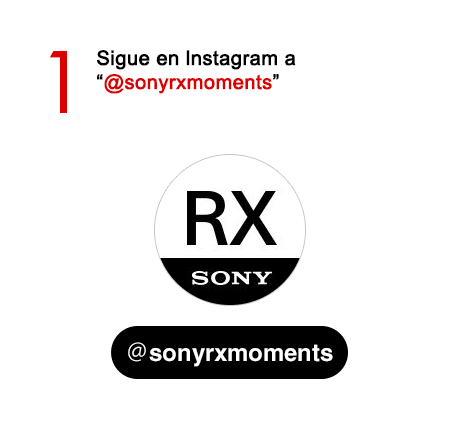 Step 1: Follow the “＠sonyrxmoments” Instagram account